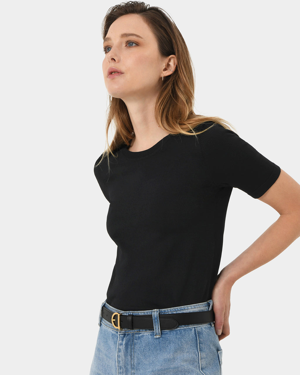 Cindy Short Sleeve Knit Top