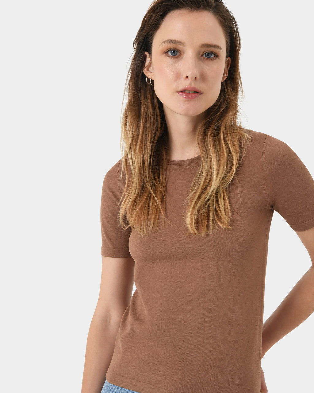 Cindy Short Sleeve Knit Top