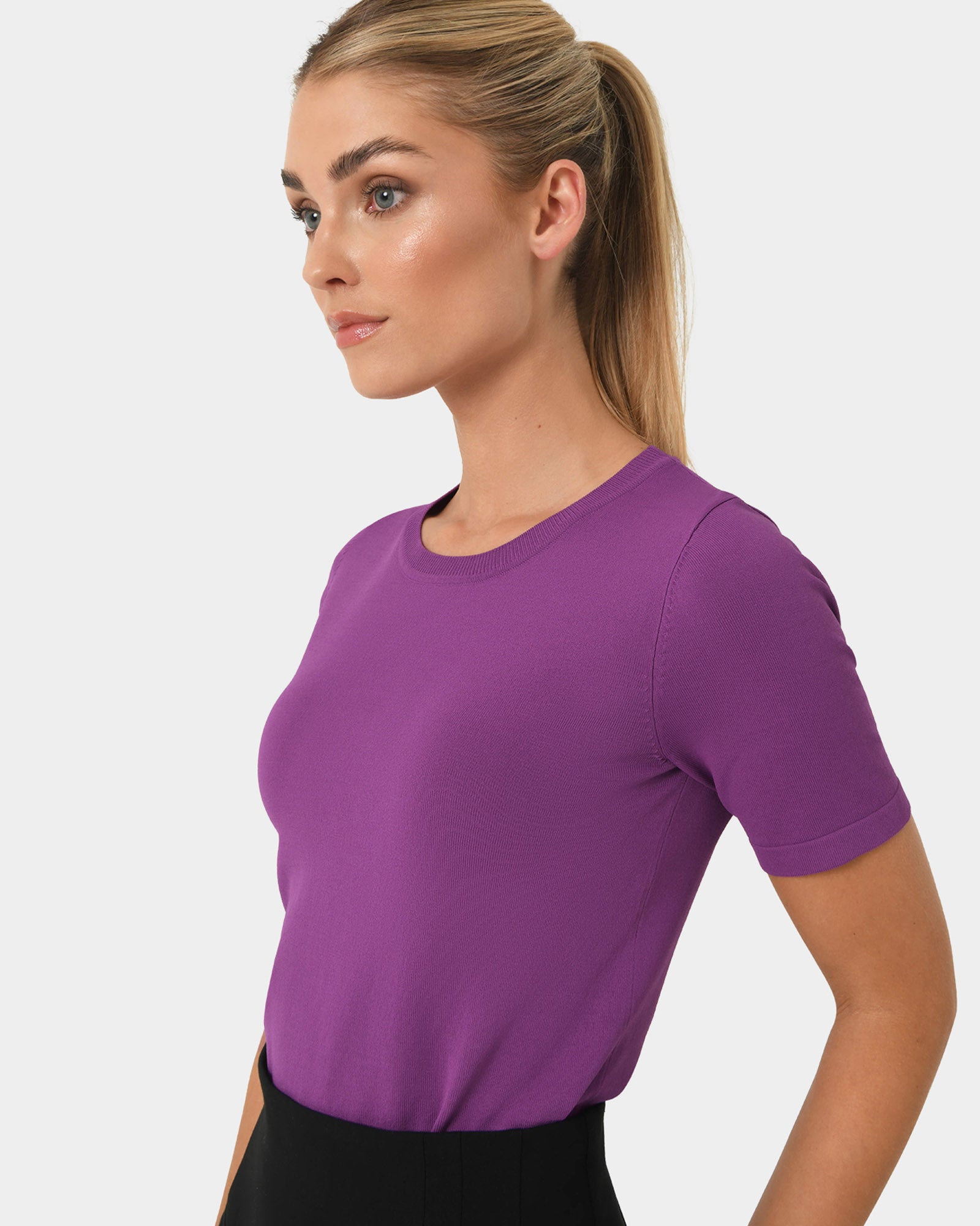 Cindy Short Sleeve Knit Top