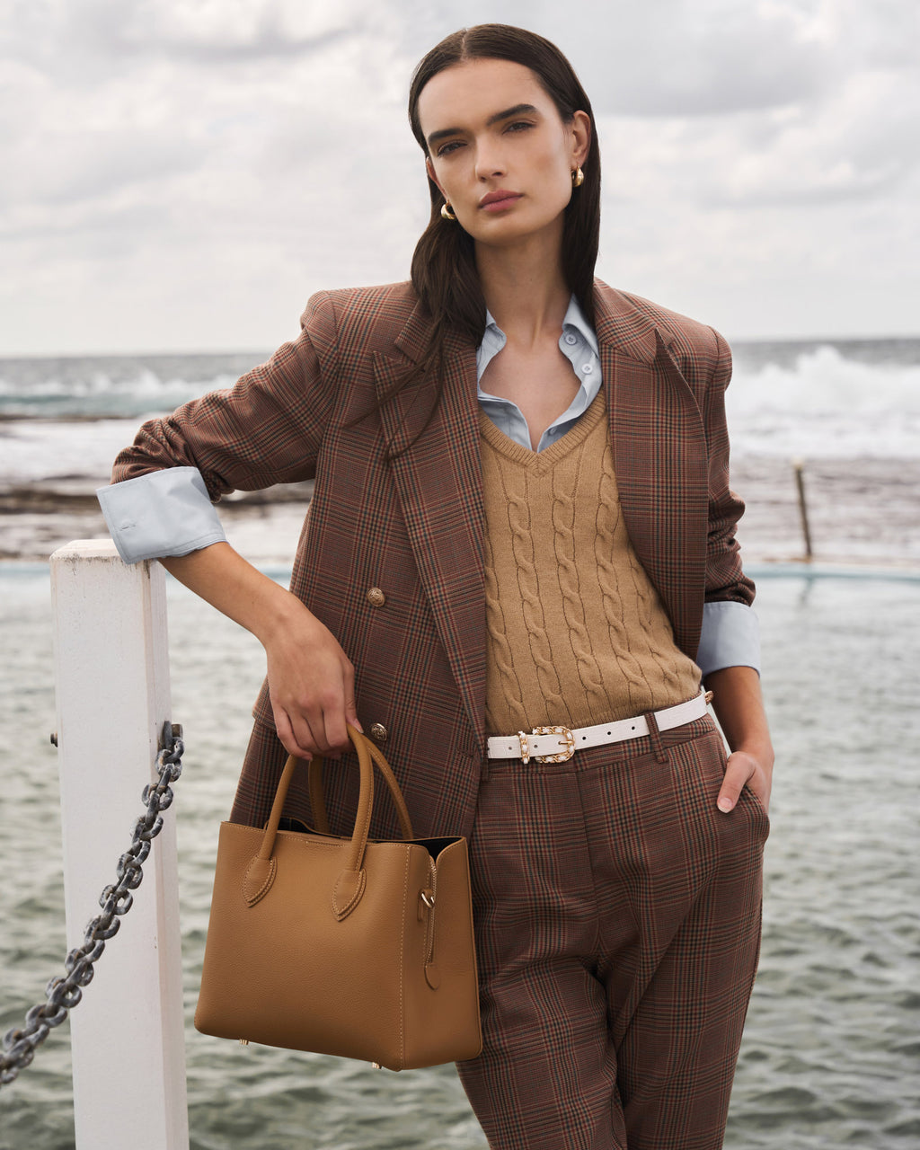 Rene Wool Blend Knit Vest