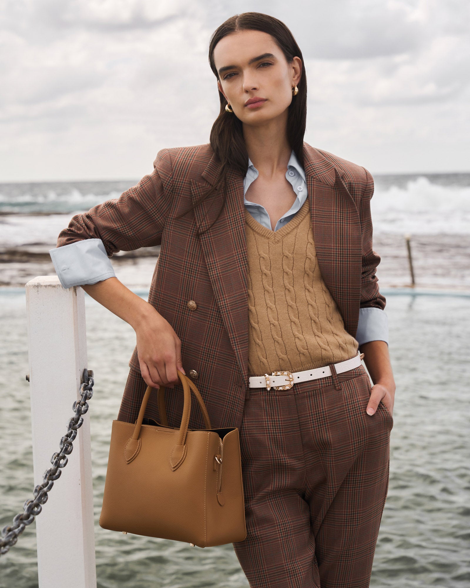 Rene Wool Blend Knit Vest