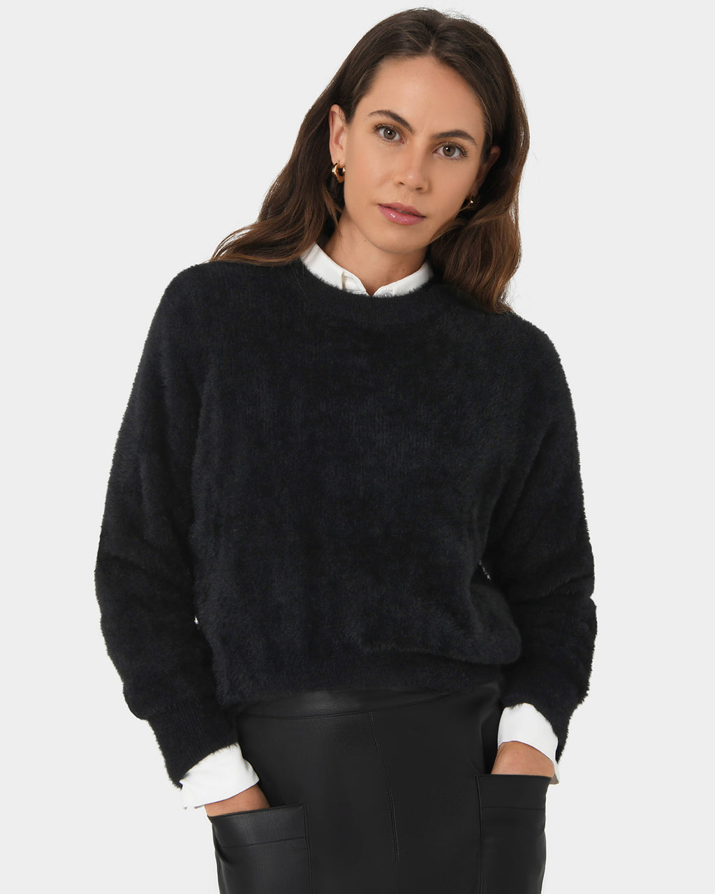 Haisley Fluffy Crewneck Knit