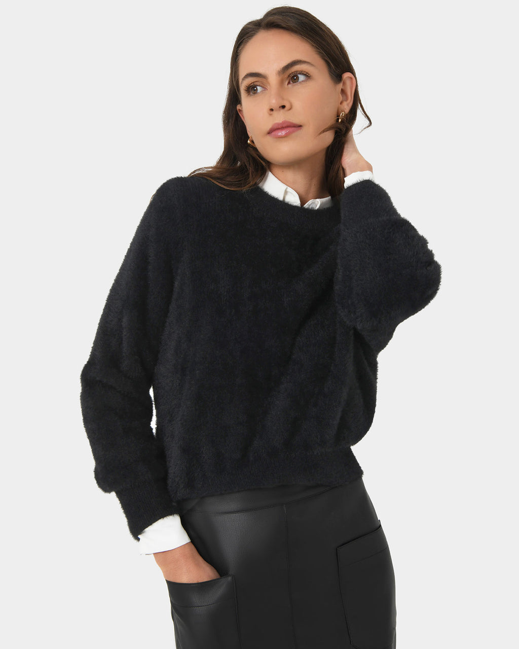 Haisley Fluffy Crewneck Knit