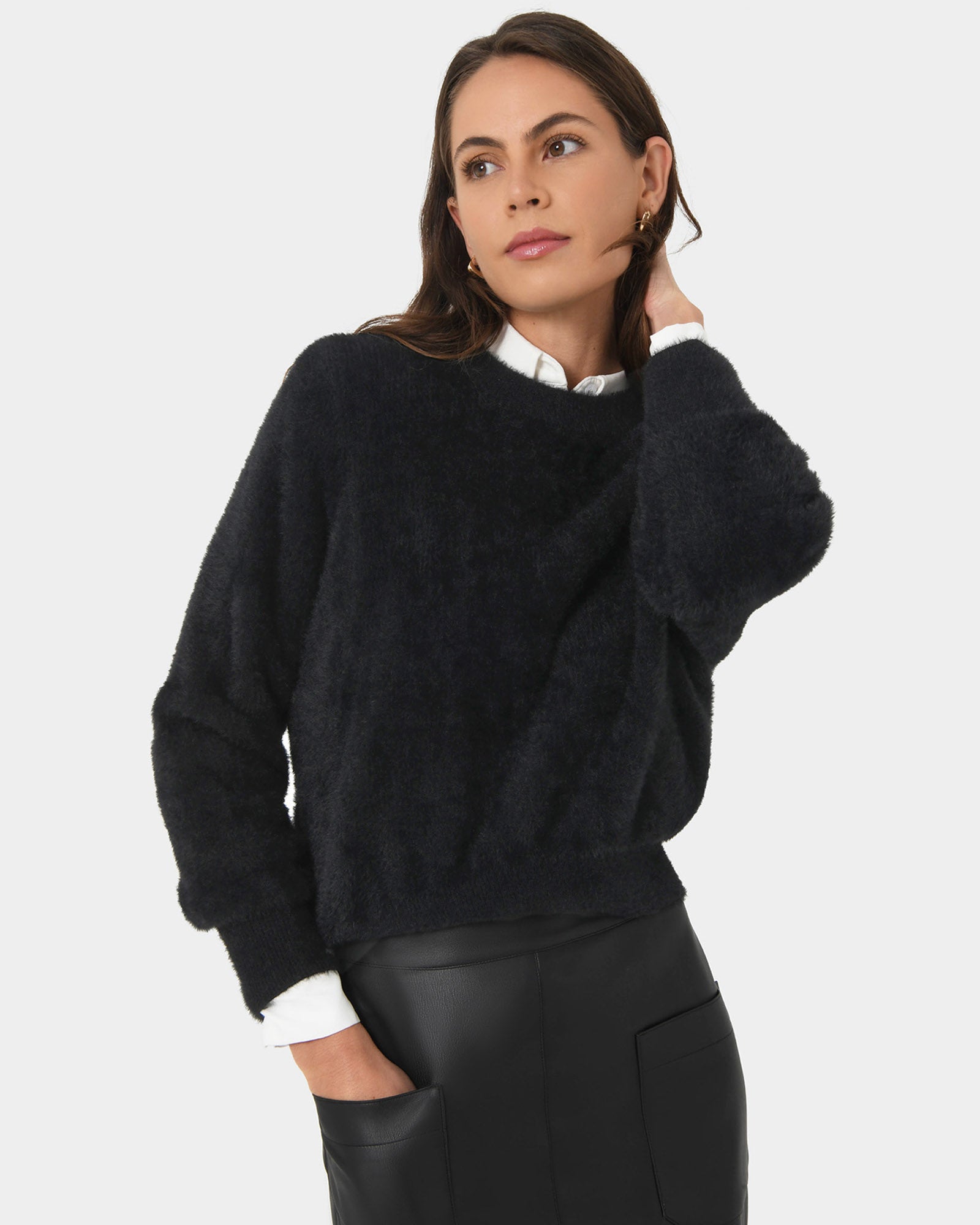 Haisley Fluffy Crewneck Knit