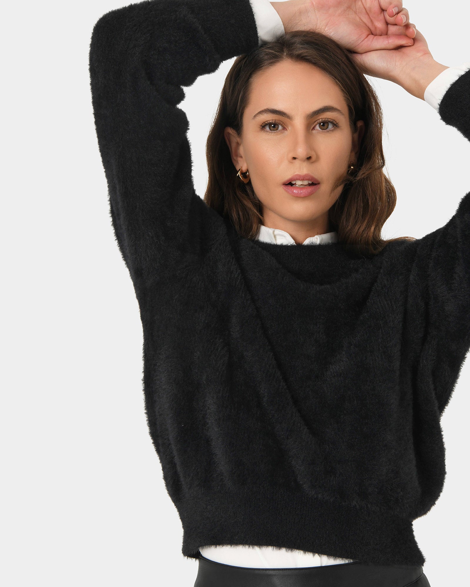 Haisley Fluffy Crewneck Knit