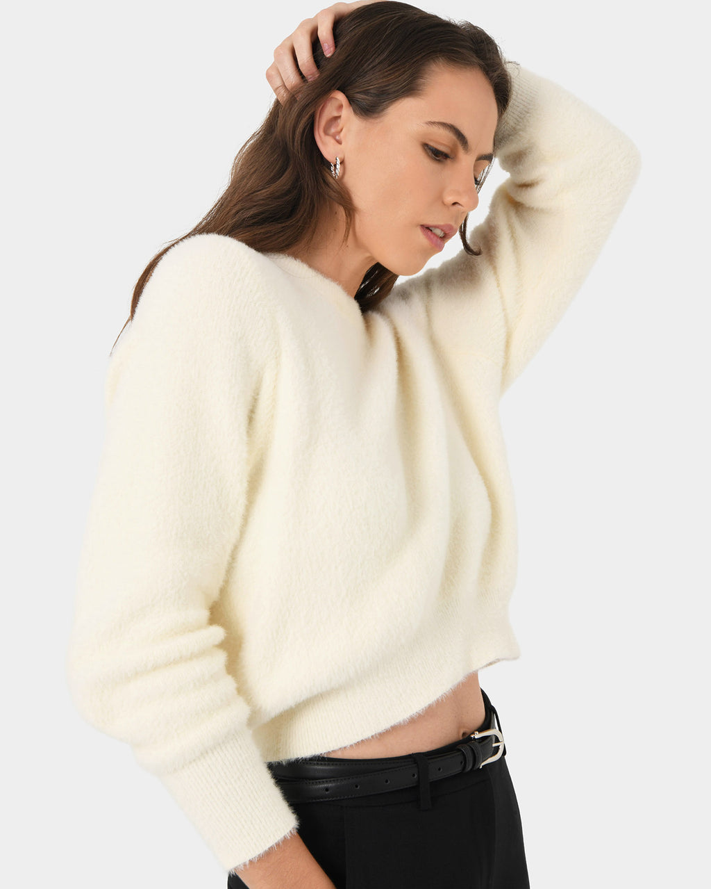 Haisley Fluffy Crewneck Knit