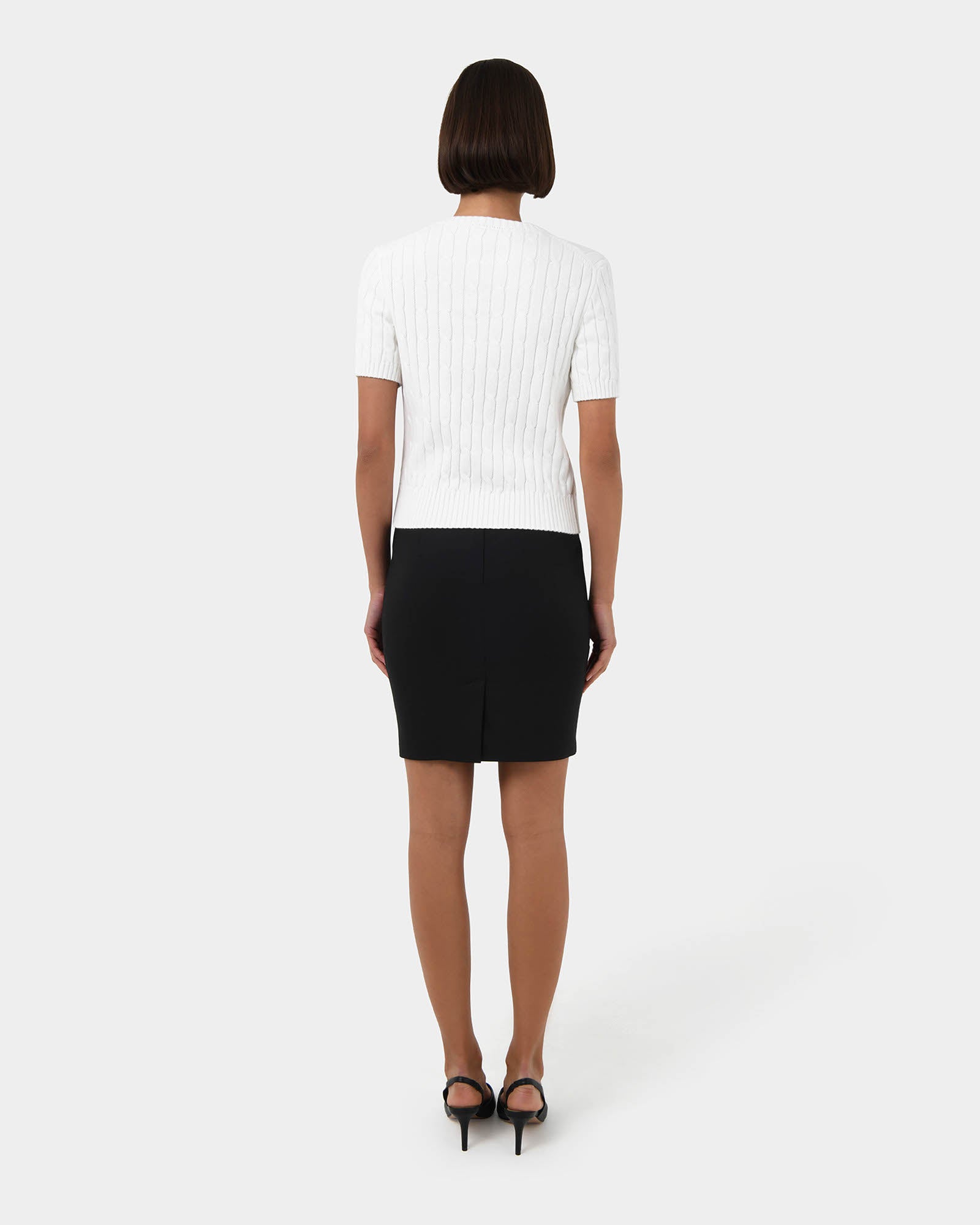 Anita Short Sleeve Cable Knit