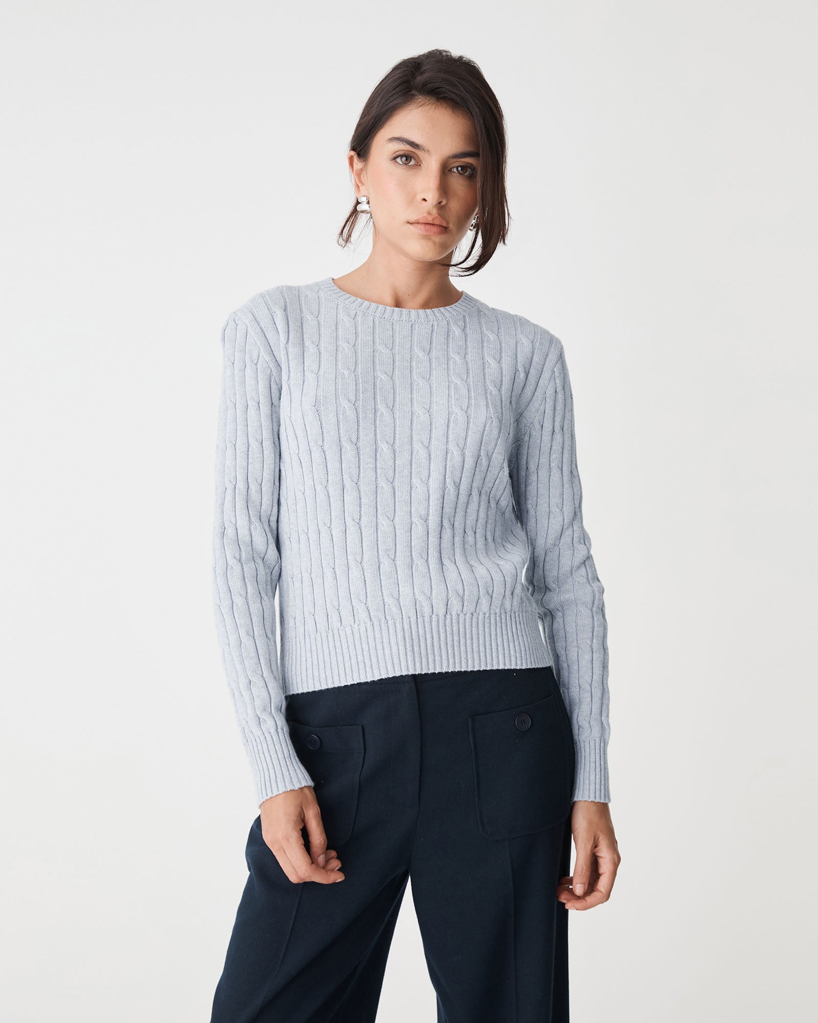 Juanita Cotton Cable Knit
