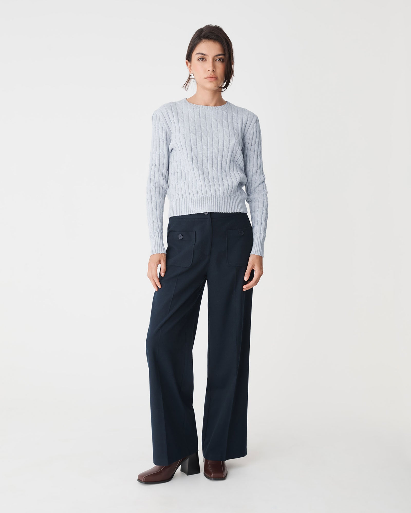 Juanita Cotton Cable Knit