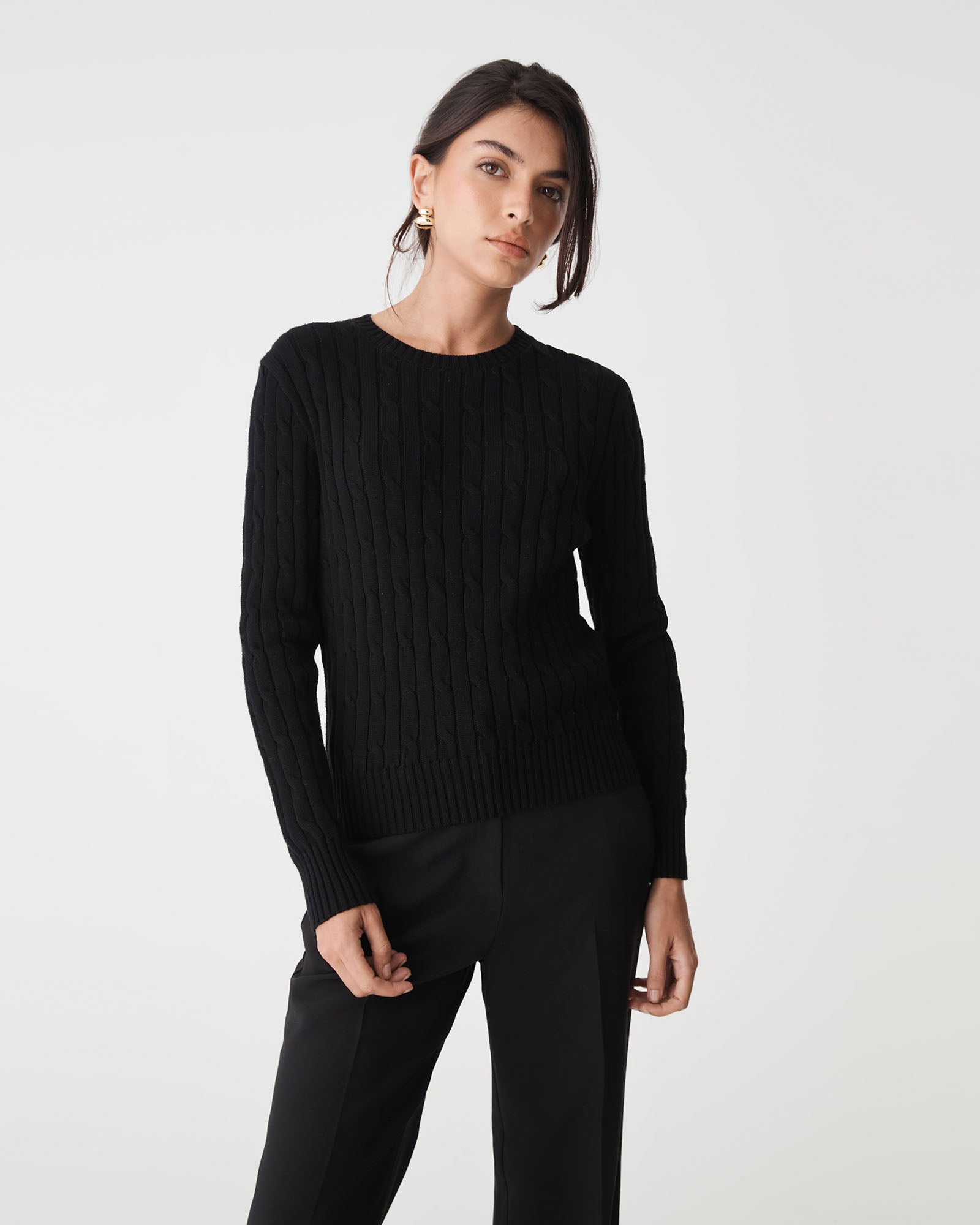 Juanita Cotton Cable Knit
