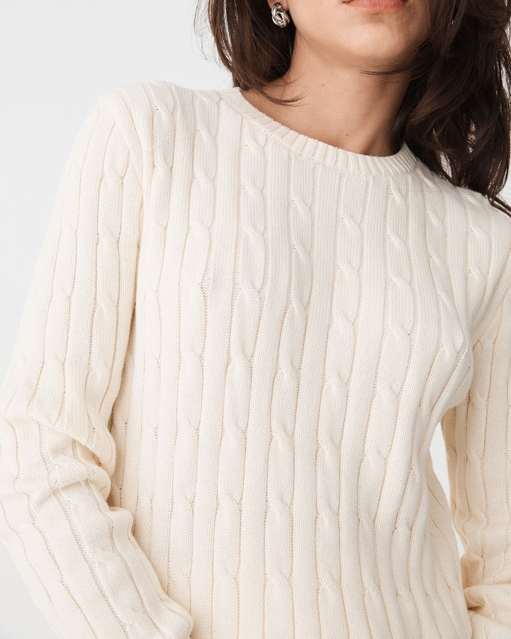 Juanita Cotton Cable Knit
