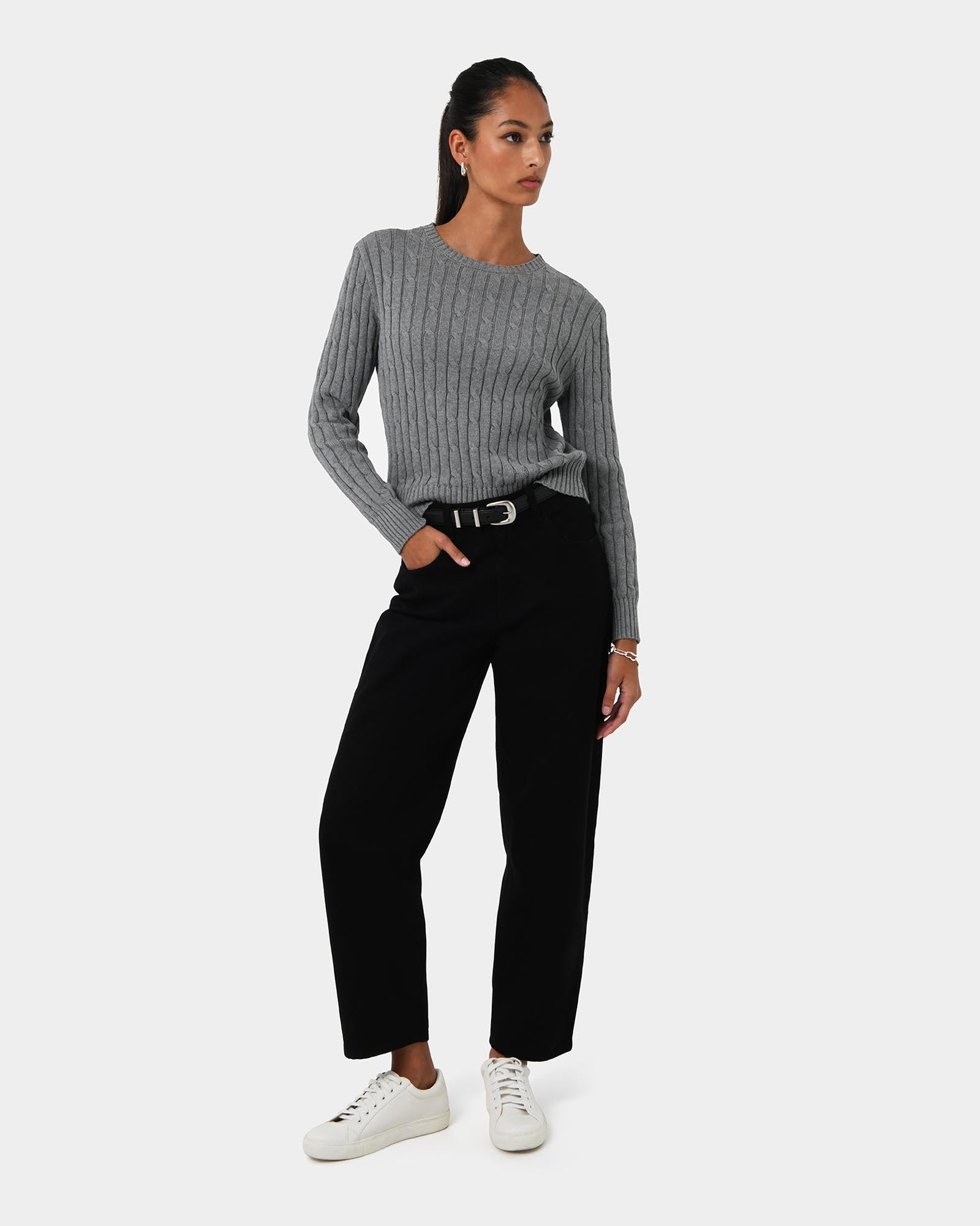 Juanita Cotton Cable Knit