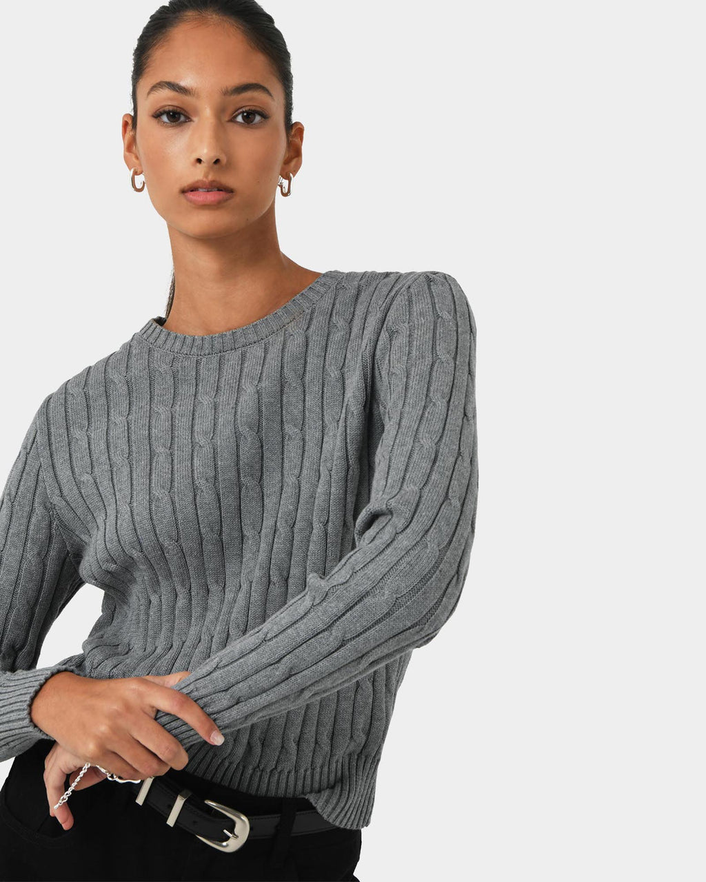 Juanita Cotton Cable Knit