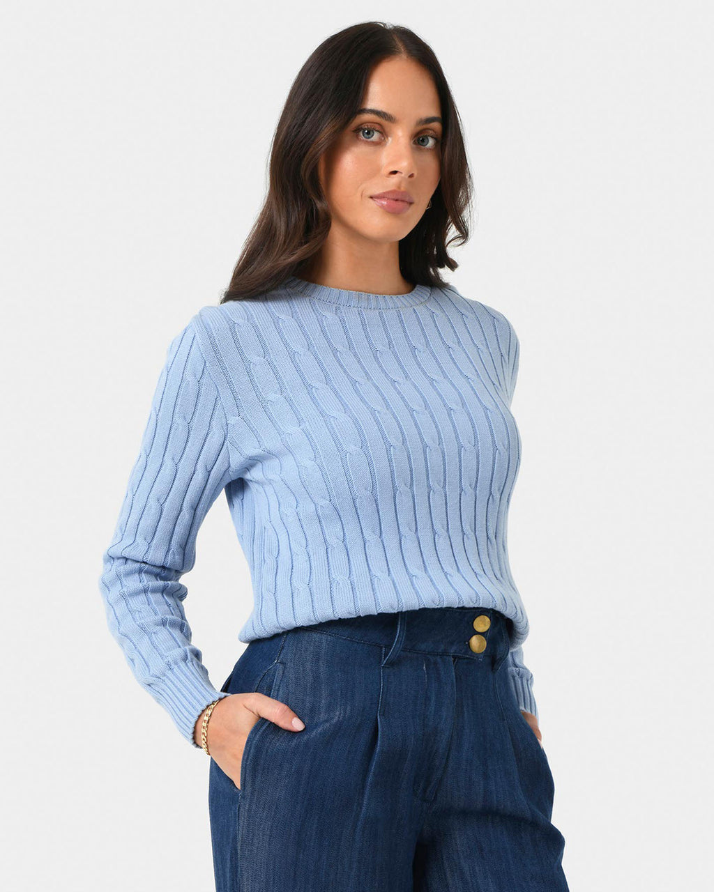 Juanita Cotton Cable Knit