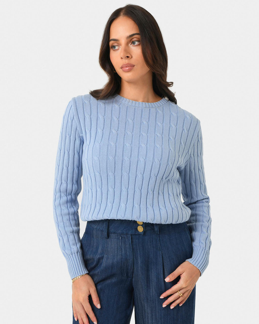 Juanita Cotton Cable Knit