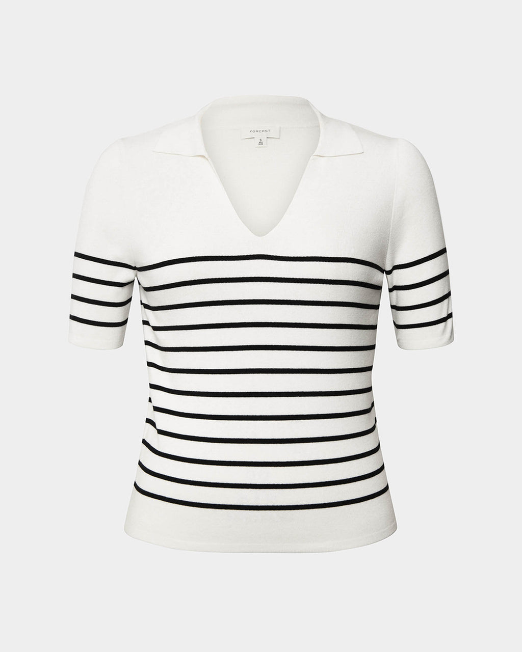 Kiki V-Neck Collar Stripe Top