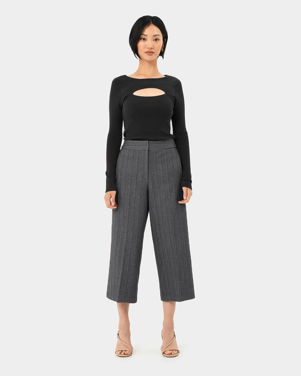 Siya Herringbone Culotte
