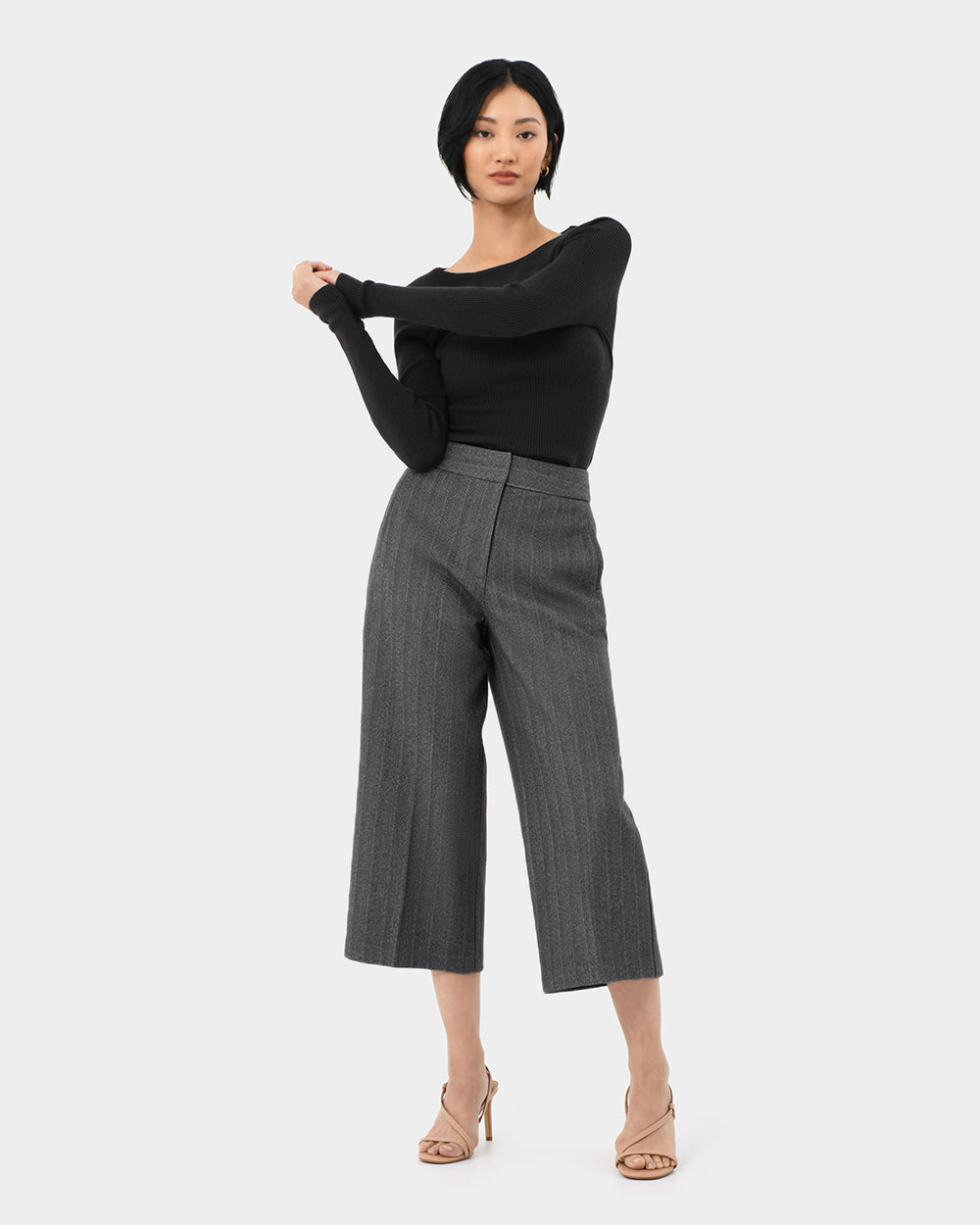 Siya Herringbone Culotte