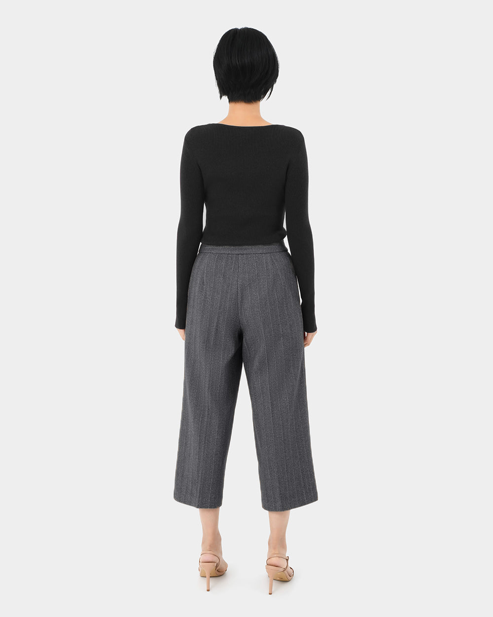 Siya Herringbone Culotte