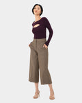 Siya Herringbone Culotte