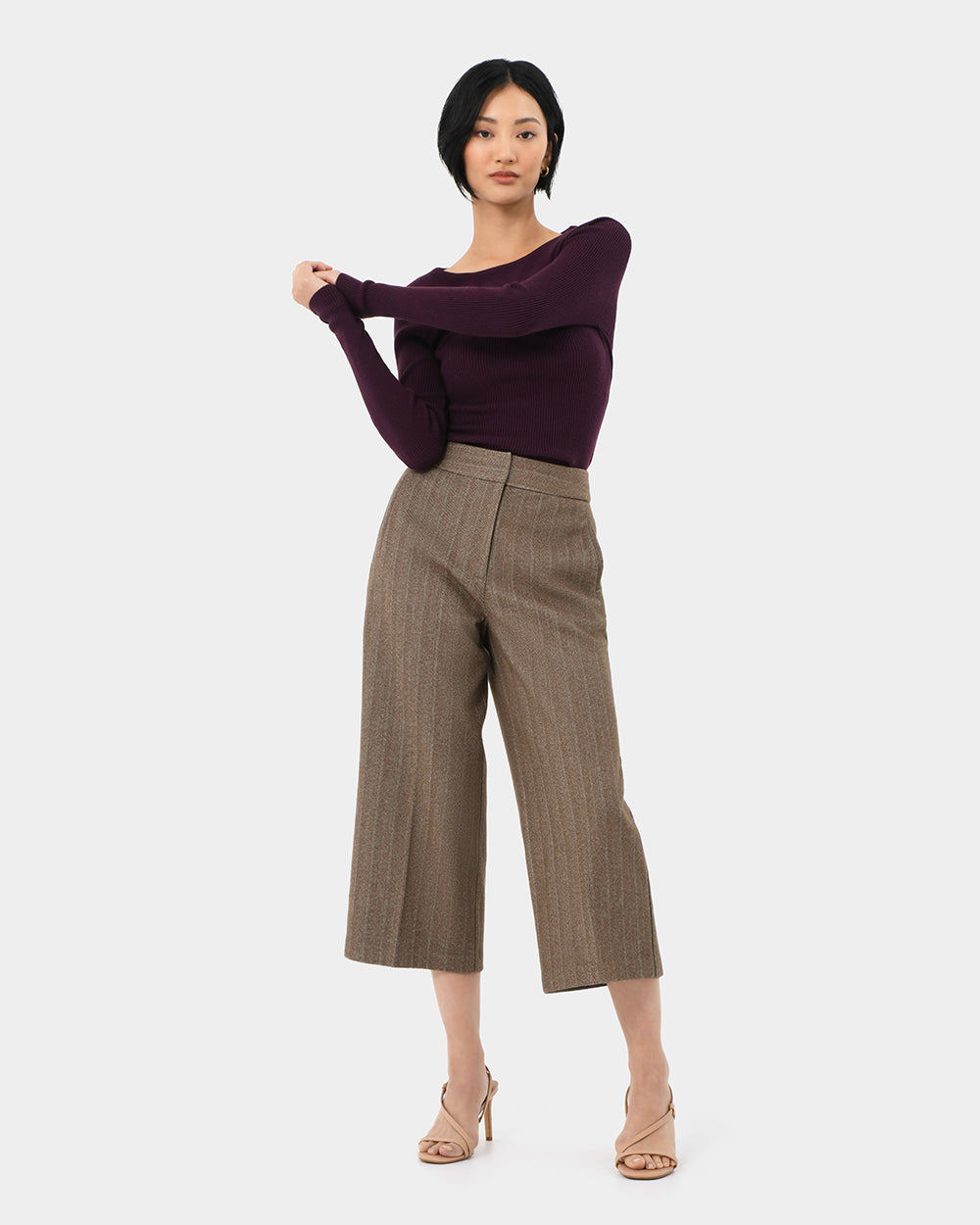 Siya Herringbone Culotte