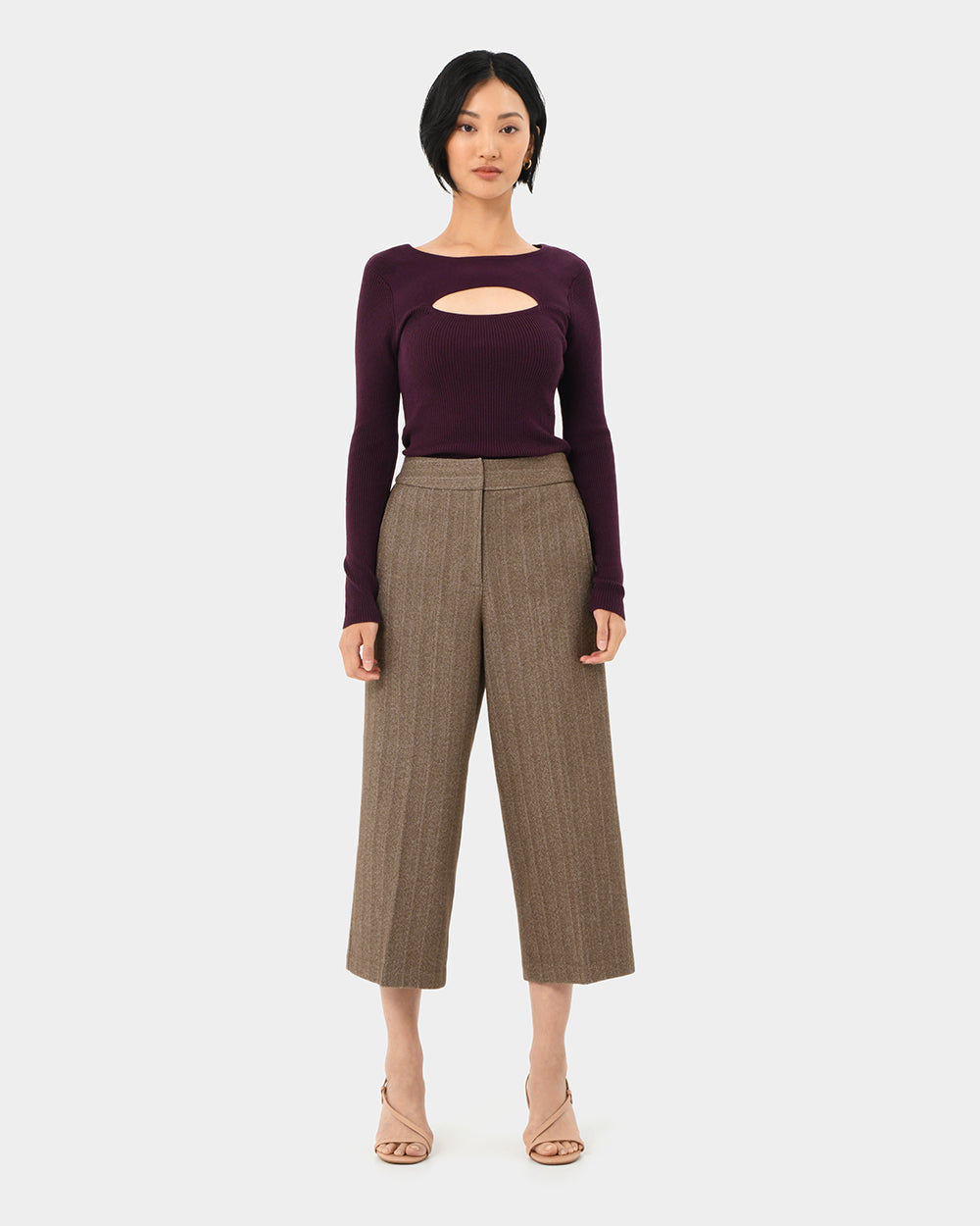 Siya Herringbone Culotte