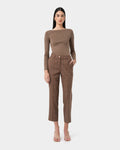 Harlowe Tapered Check Pants