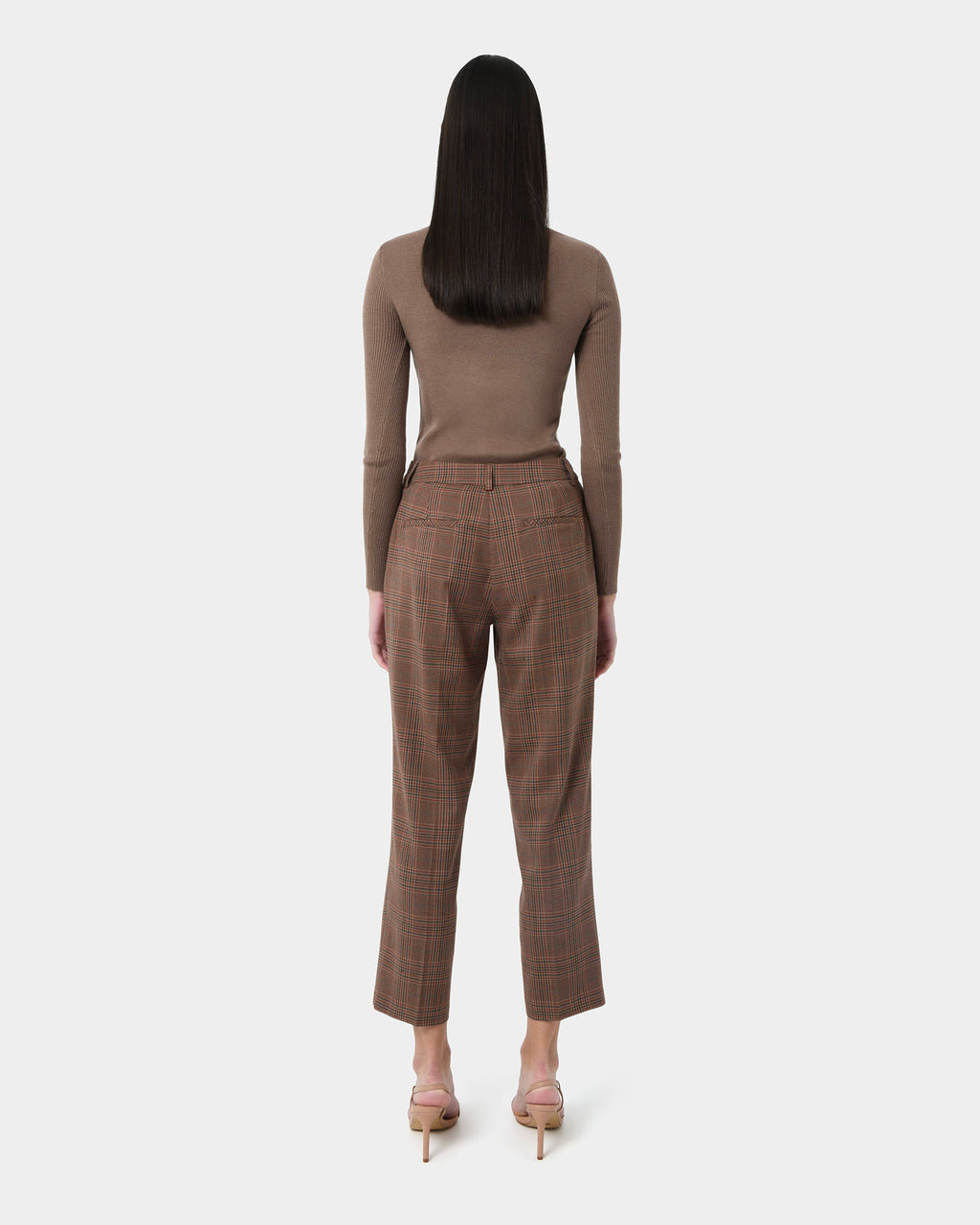 Harlowe Tapered Check Pants
