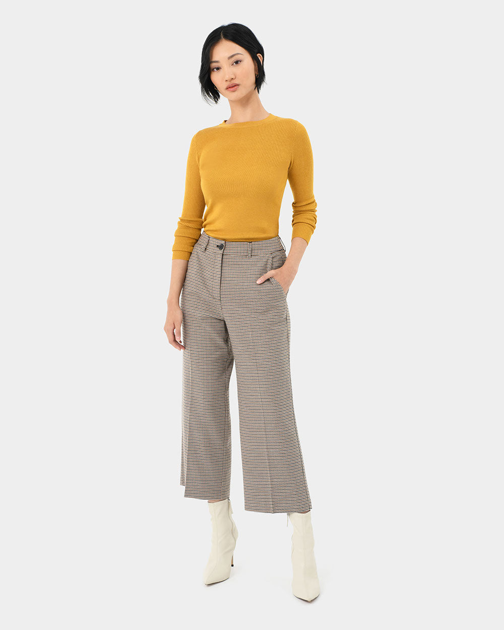 Katherine Houndstooth Culotte