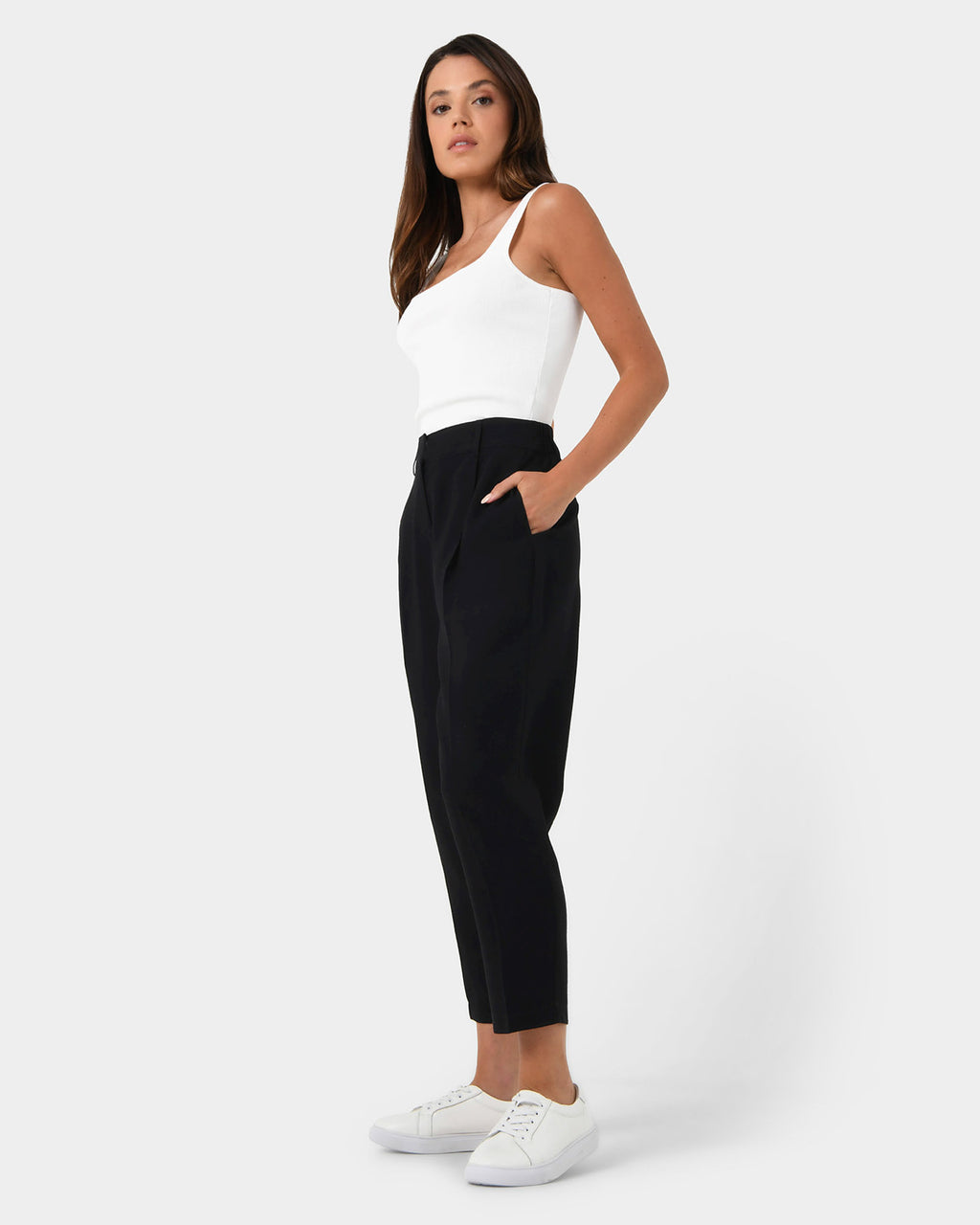 Indigo Elastic Waist Pant