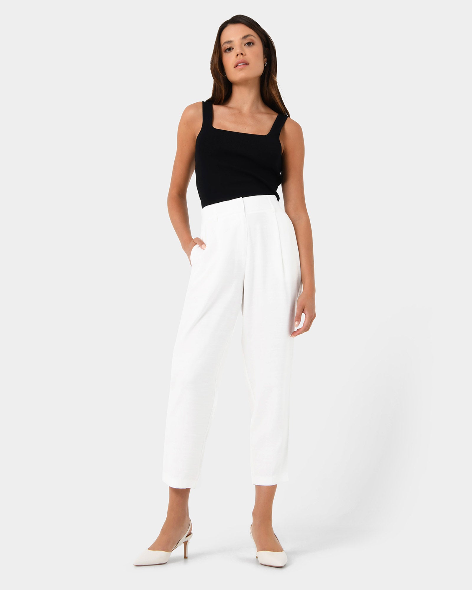 Indigo Elastic Waist Pant