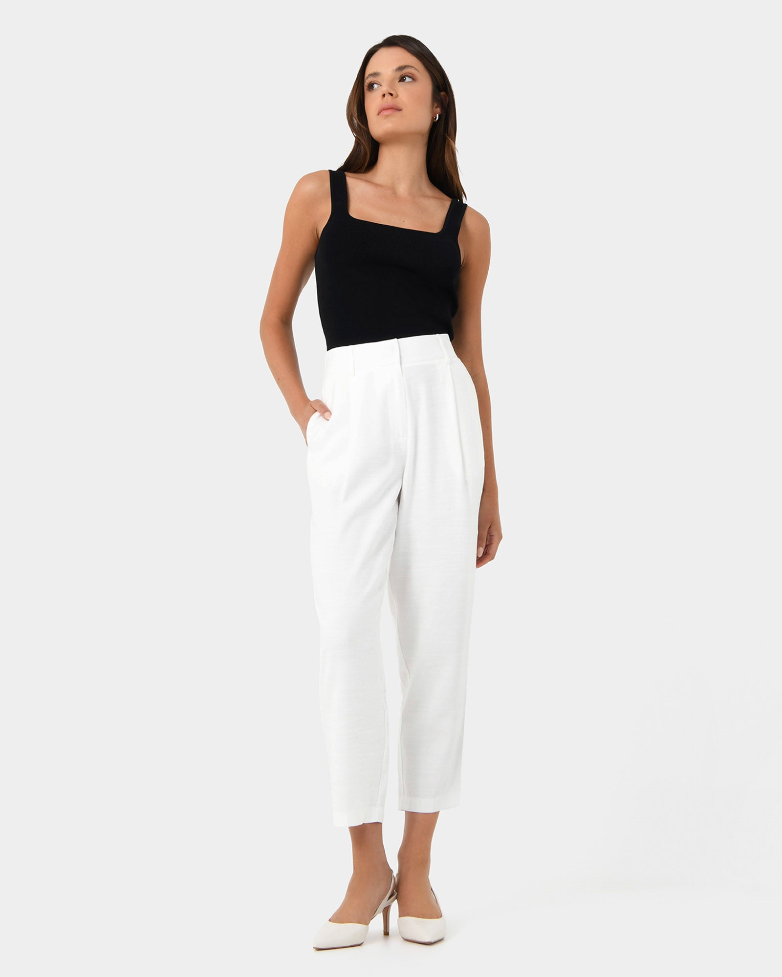 Indigo Elastic Waist Pant