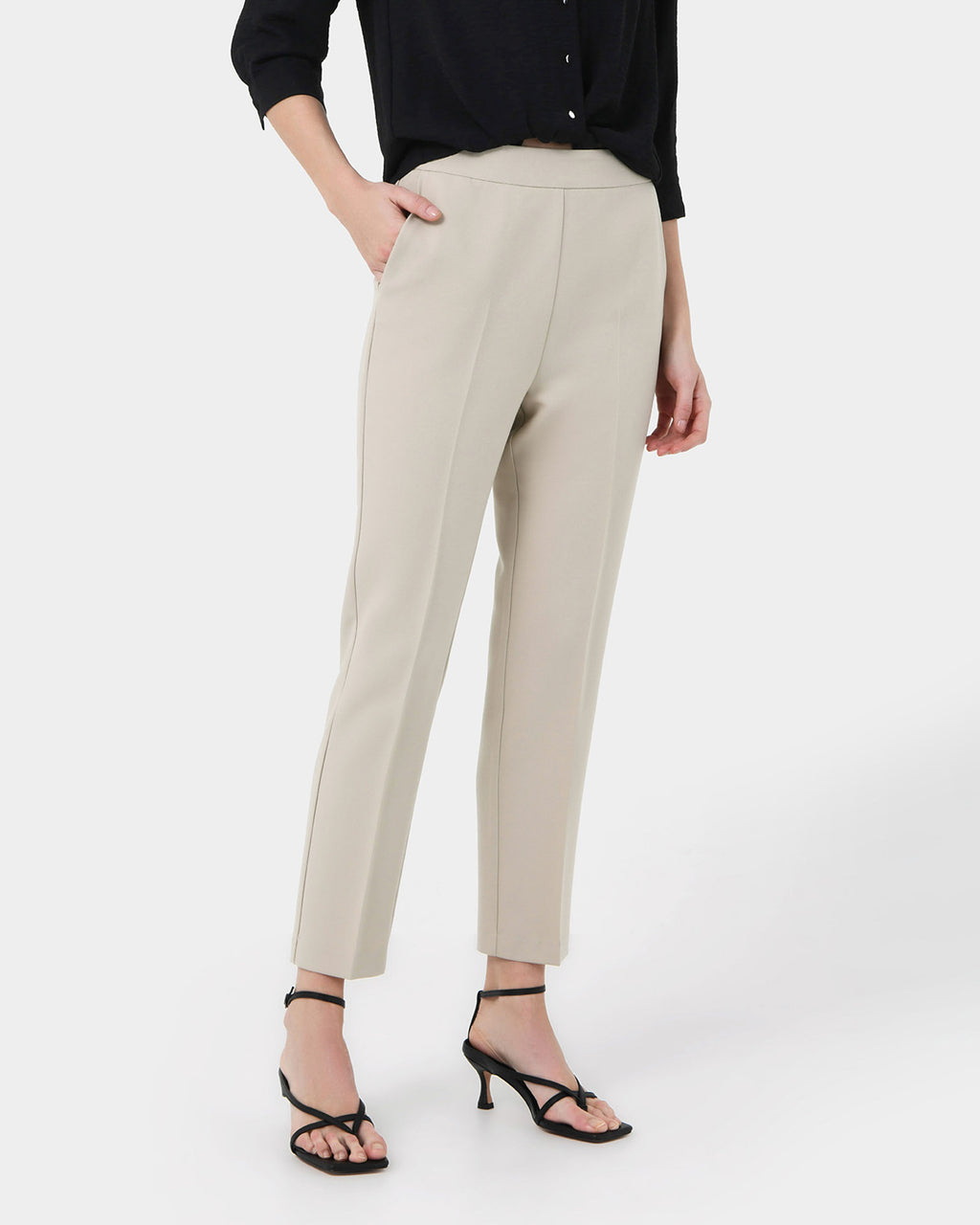 Zeny Slim Fit Cropped Pant