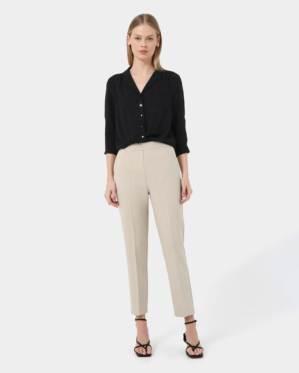 Zeny Slim Fit Cropped Pant