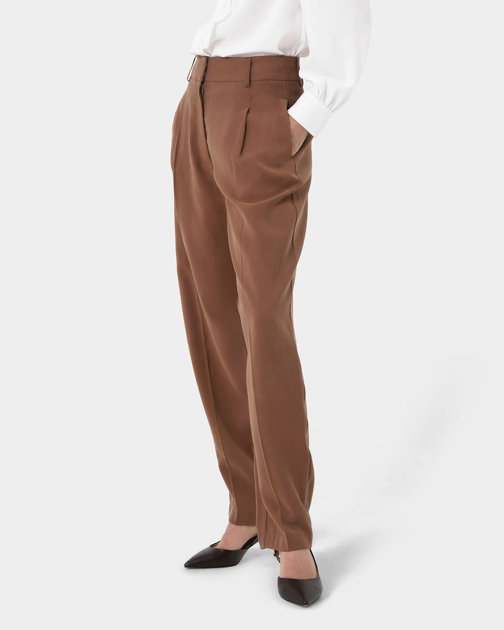 Hazel Belted Tapered Pant