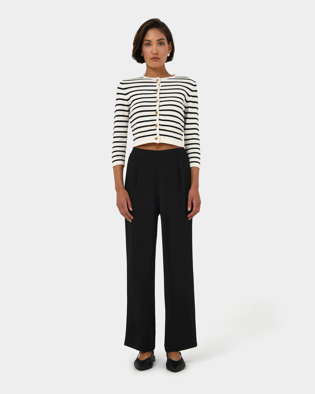 Rain Elastic Waist Pants