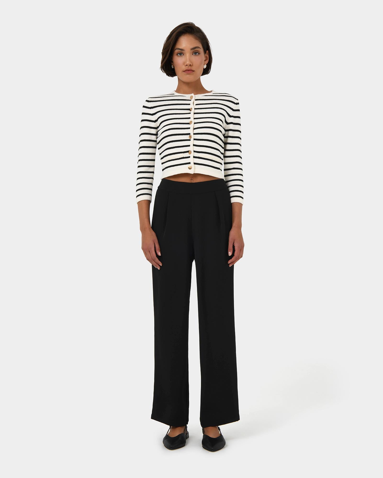 Rain Elastic Waist Pants