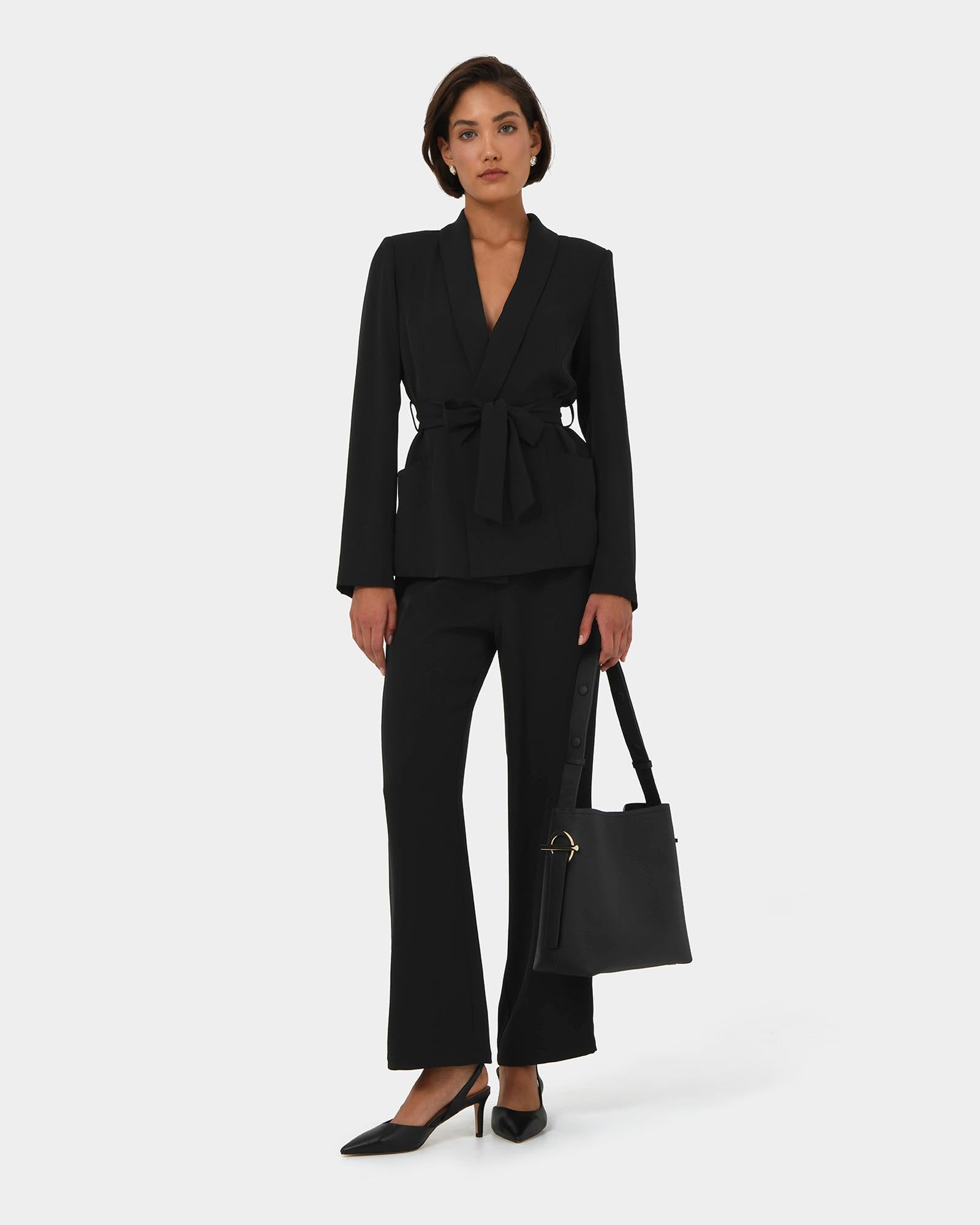 Rain Elastic Waist Pants