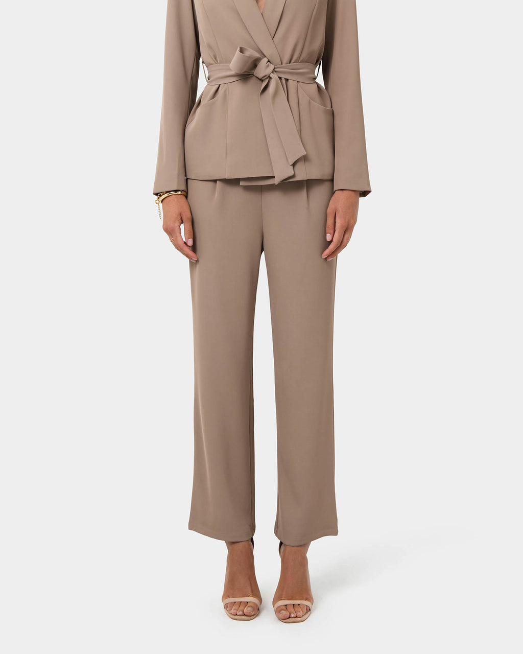 Rain Elastic Waist Pants