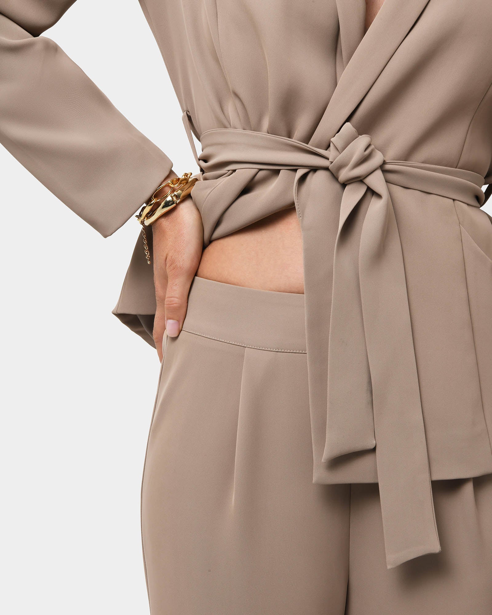 Rain Elastic Waist Pants