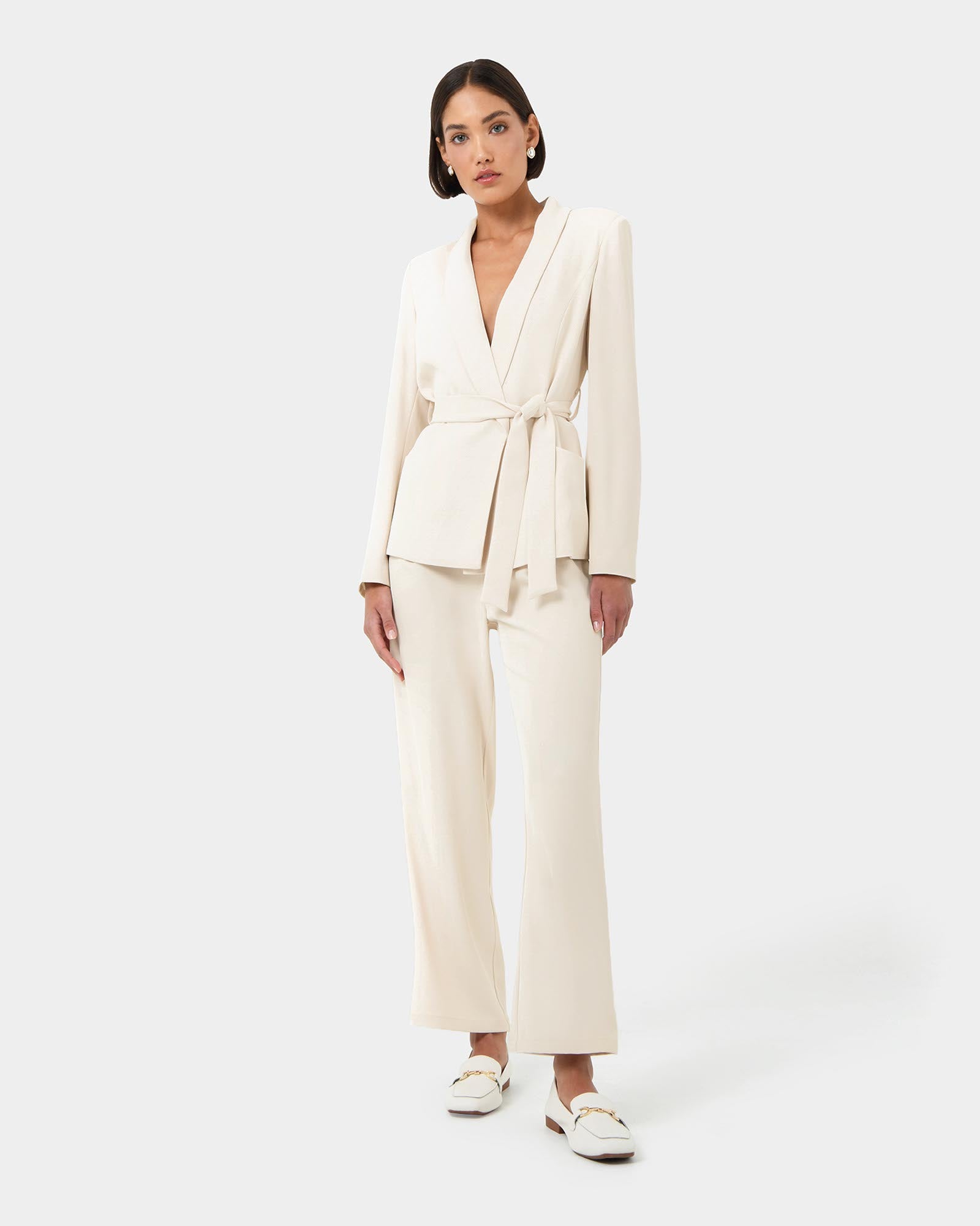Rain Elastic Waist Pants