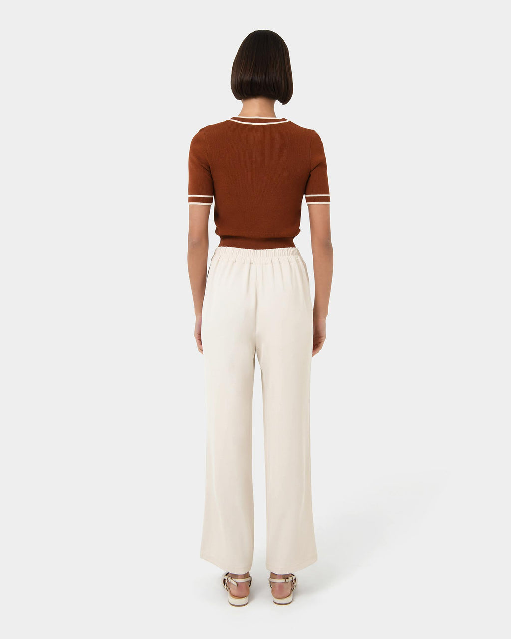 Rain Elastic Waist Pants