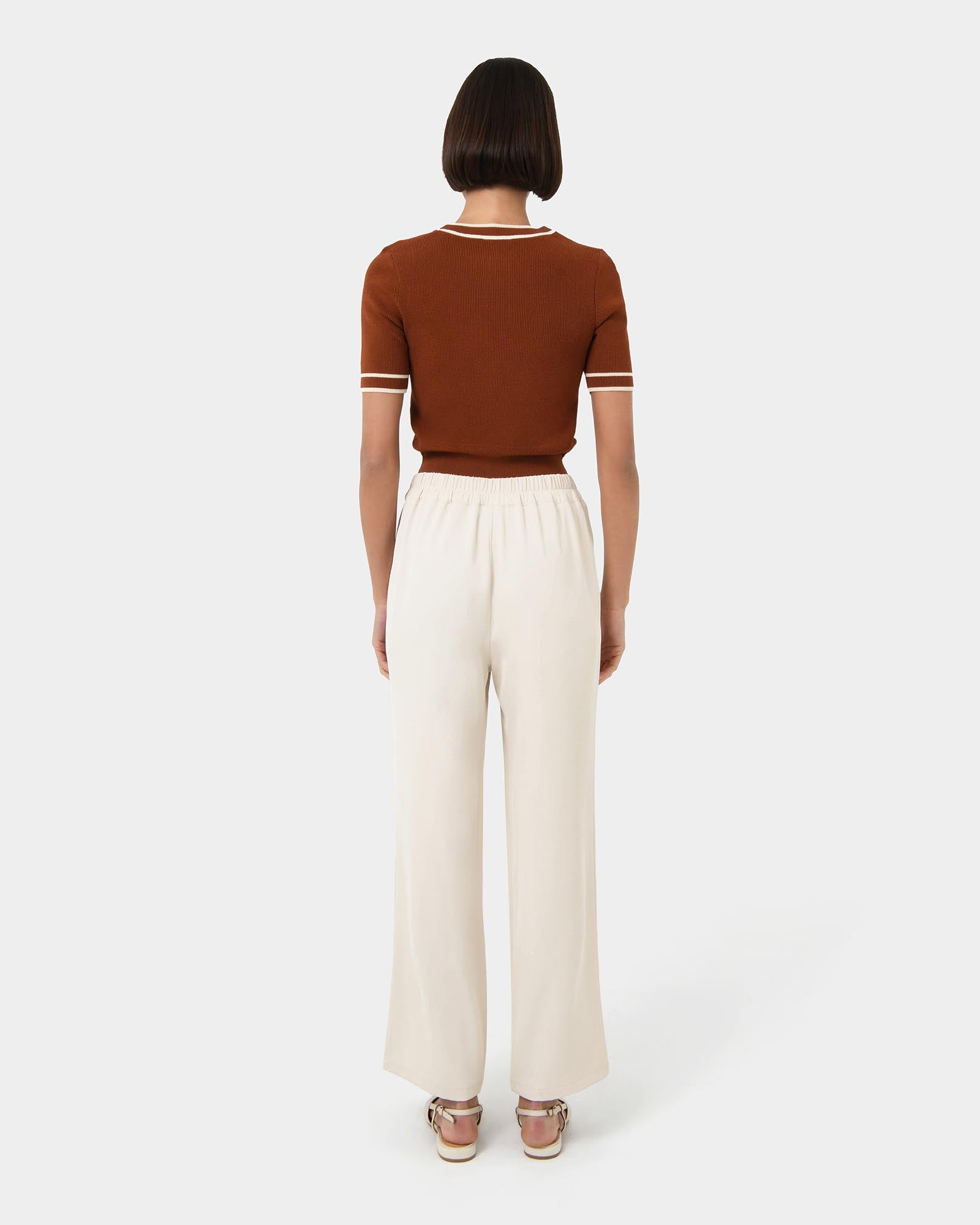 Rain Elastic Waist Pants