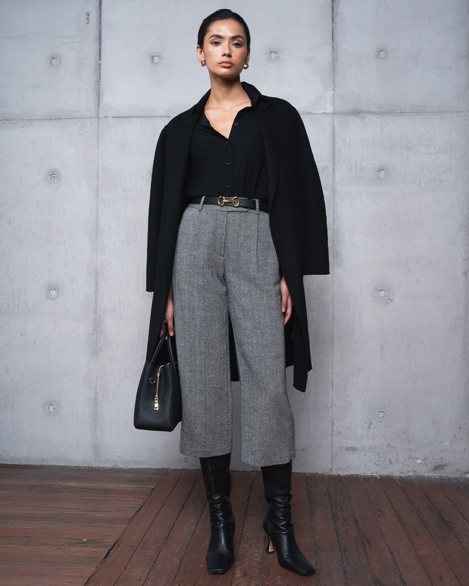 Kyrie Herringbone Culotte