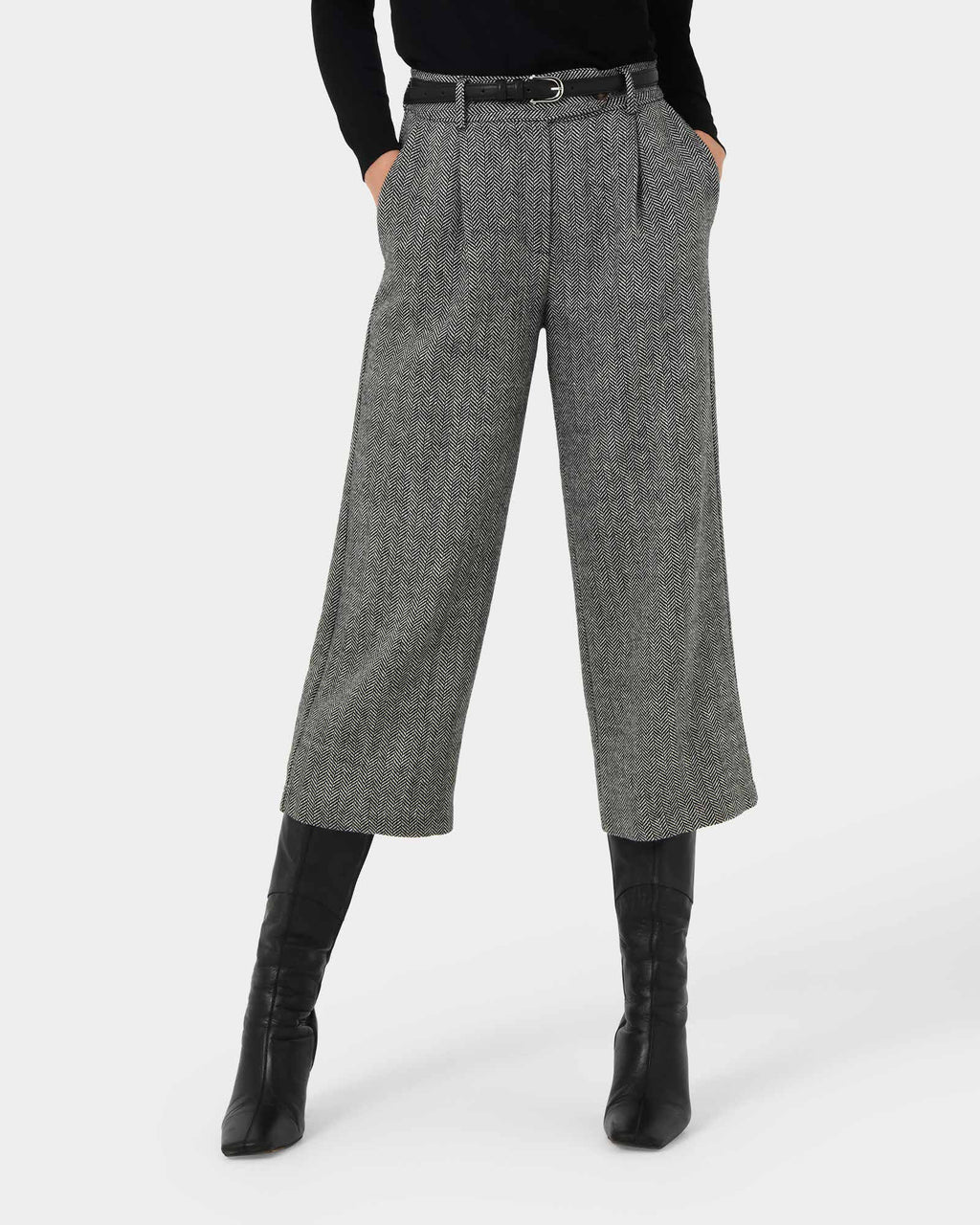 Kyrie Herringbone Culotte