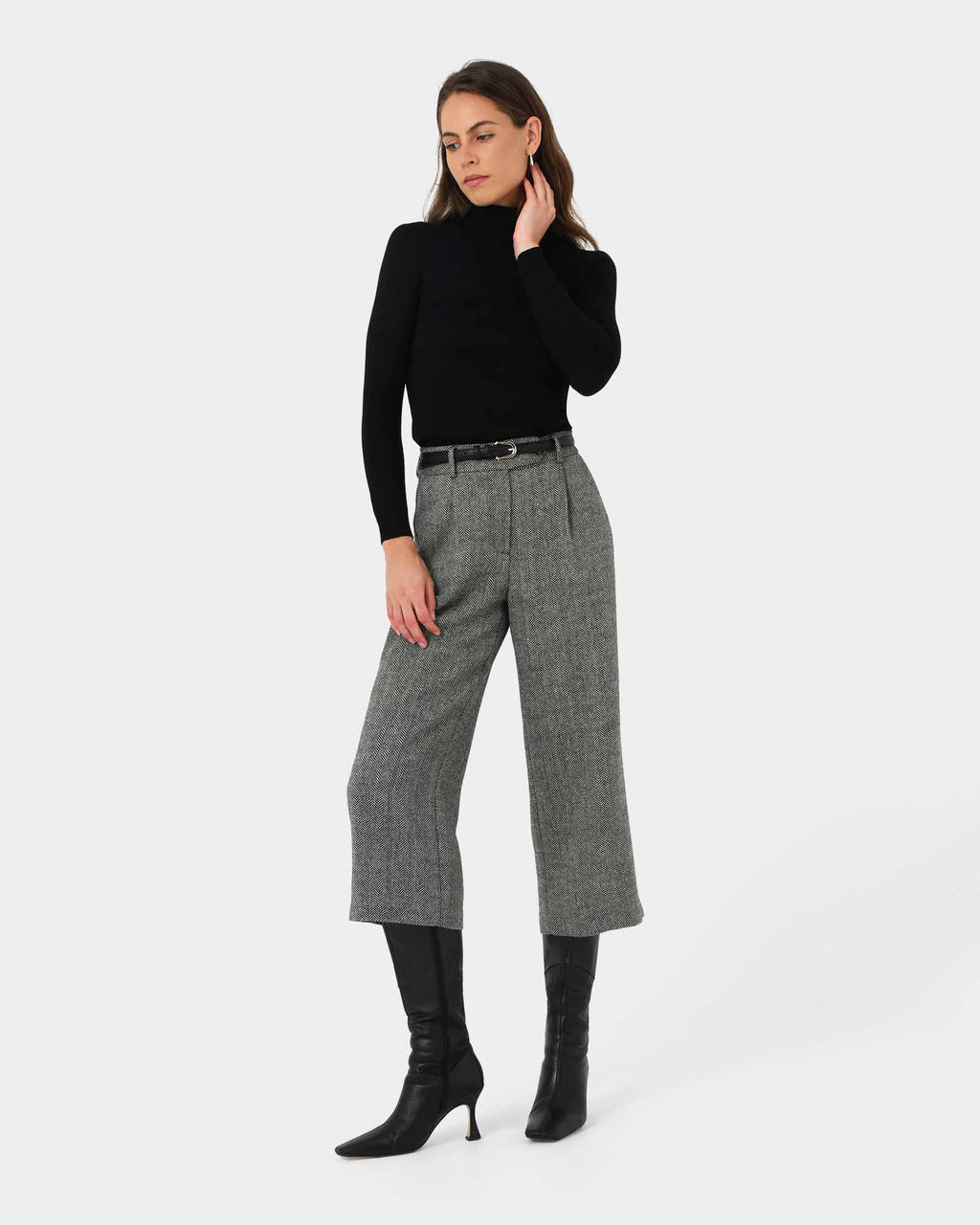 Kyrie Herringbone Culotte