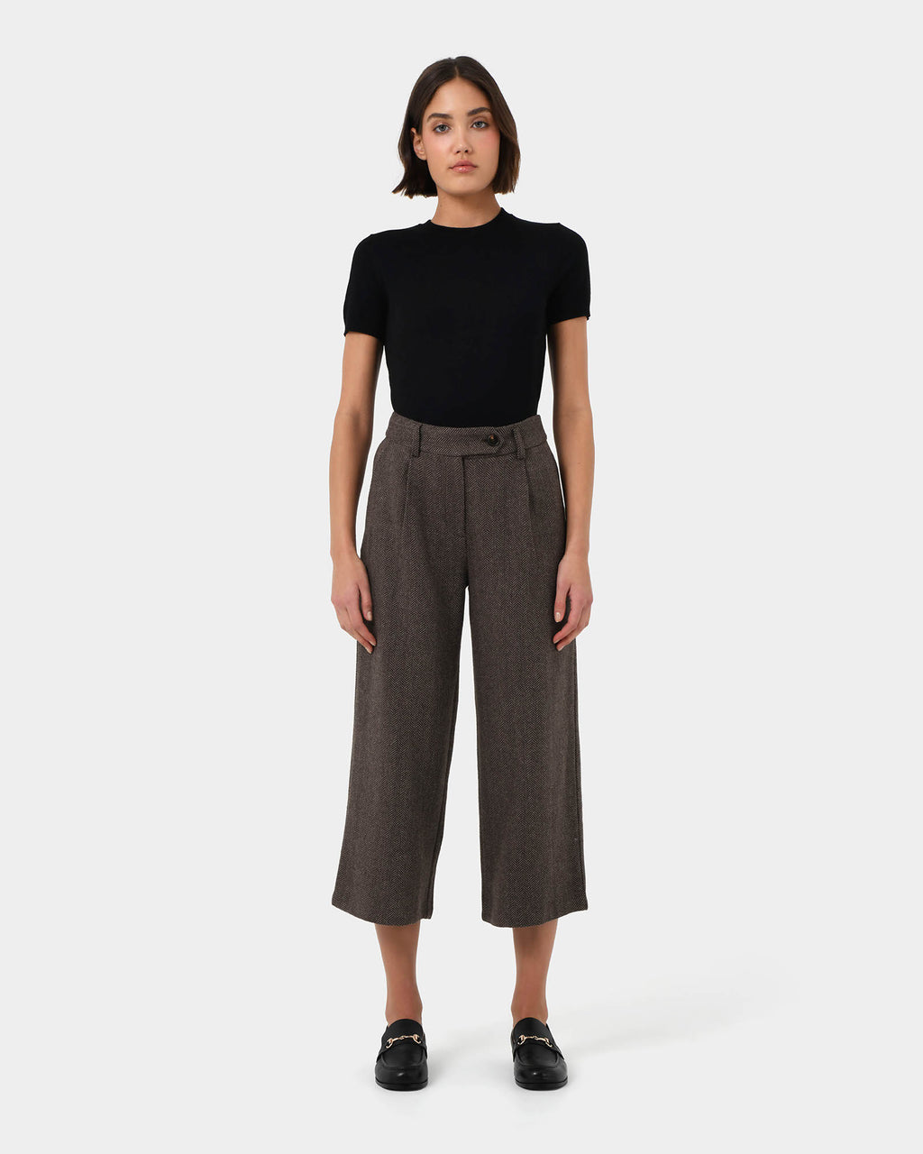 Kyrie Herringbone Culotte