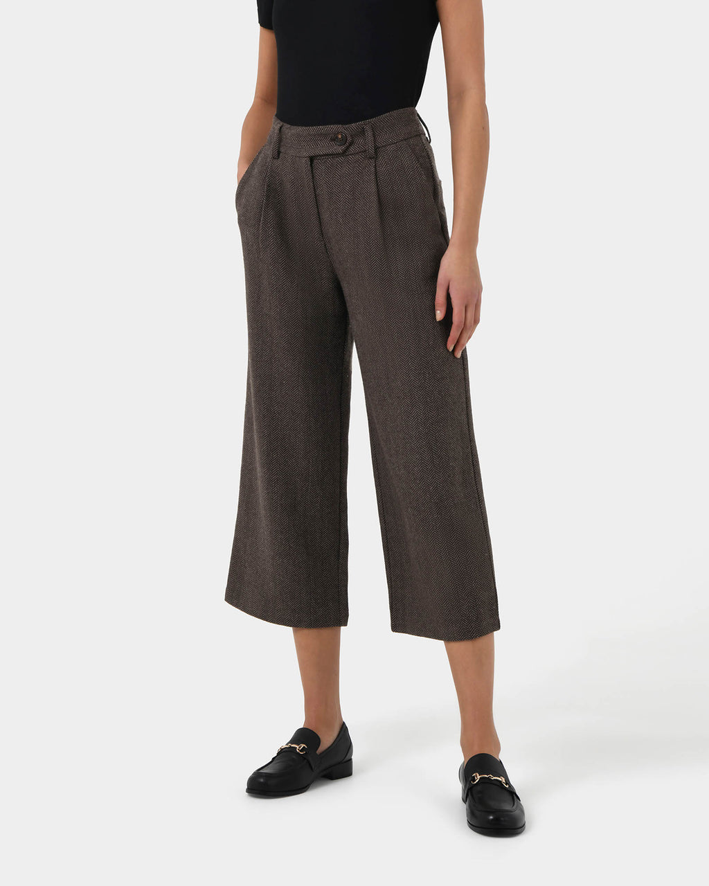 Kyrie Herringbone Culotte