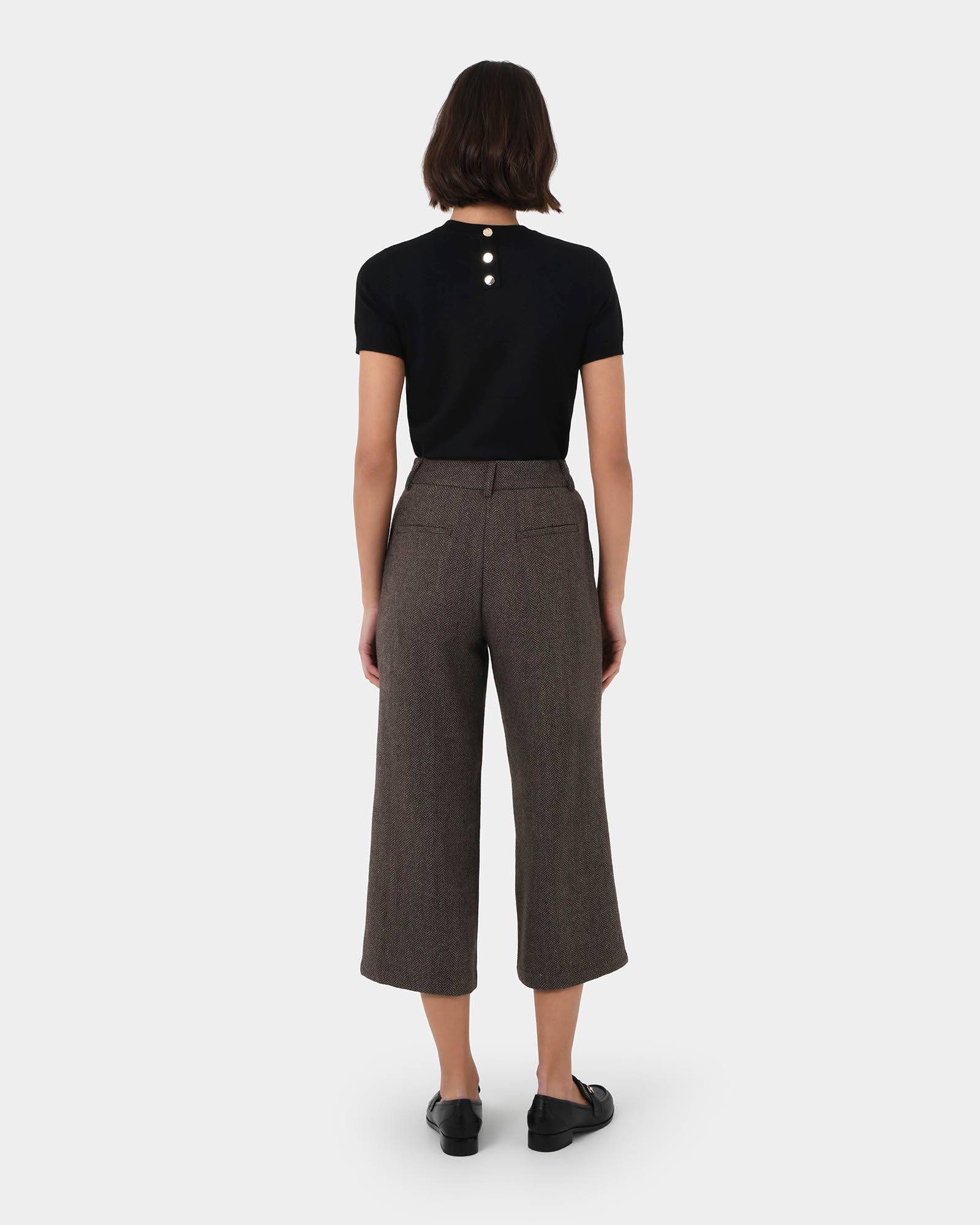 Kyrie Herringbone Culotte