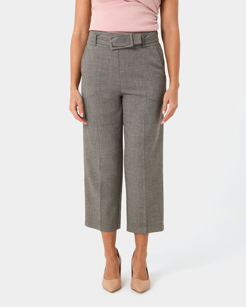Kai Checked Crop Pants